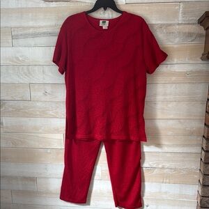 Fashion Code Red Shimmer 2 Piece Set One Size